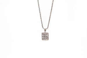 Square Crystal Stone Pendant