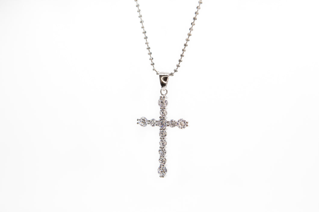 Large Crystal Stone Cross