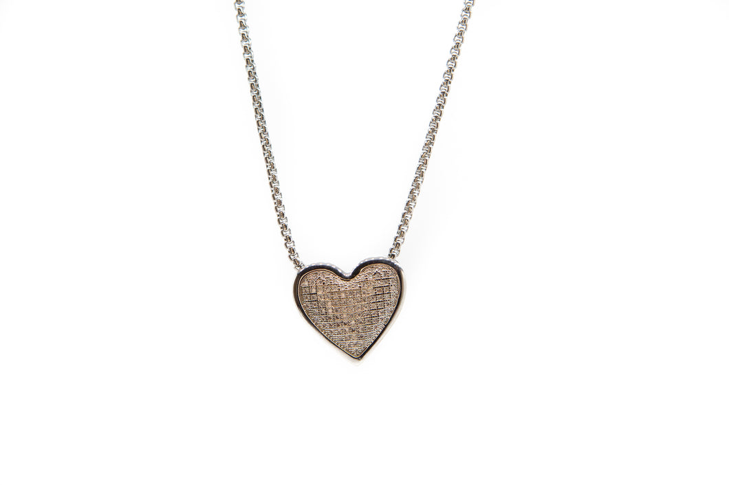 Pave Heart Necklace