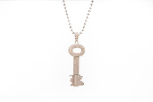 Pave Key Necklace