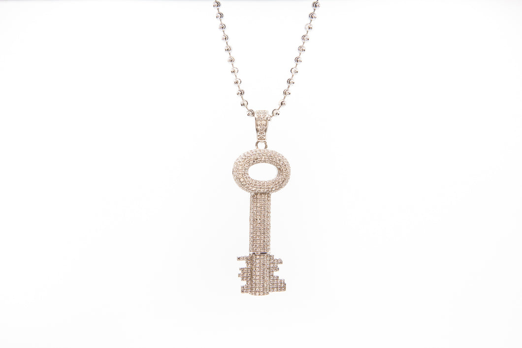 Pave Key Necklace