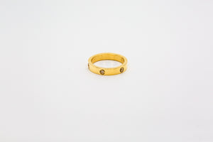 Cartier Inspired Gold Ring