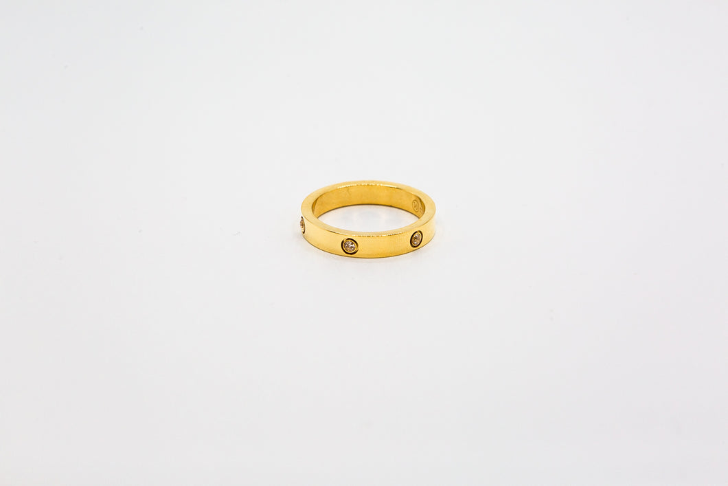 Cartier Inspired Gold Ring