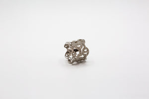 Inspired Gucci Ring with pave stones