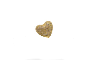 Puffy Heart gold ring