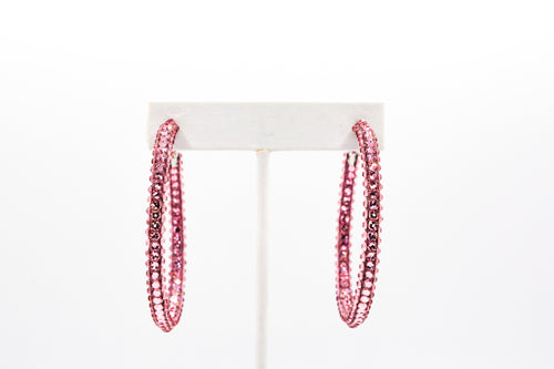 Swarvoski Crystal Pink Stones Earring