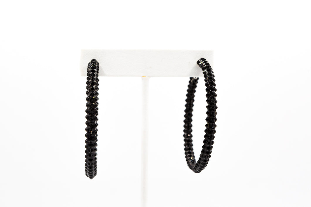 Swarvoski Crystal Black Stones Earring