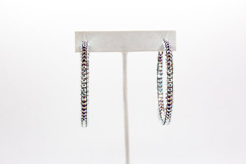 Swarovski Crystals Hoop Earring