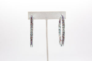 Swarovski Crystals Hoop Earring