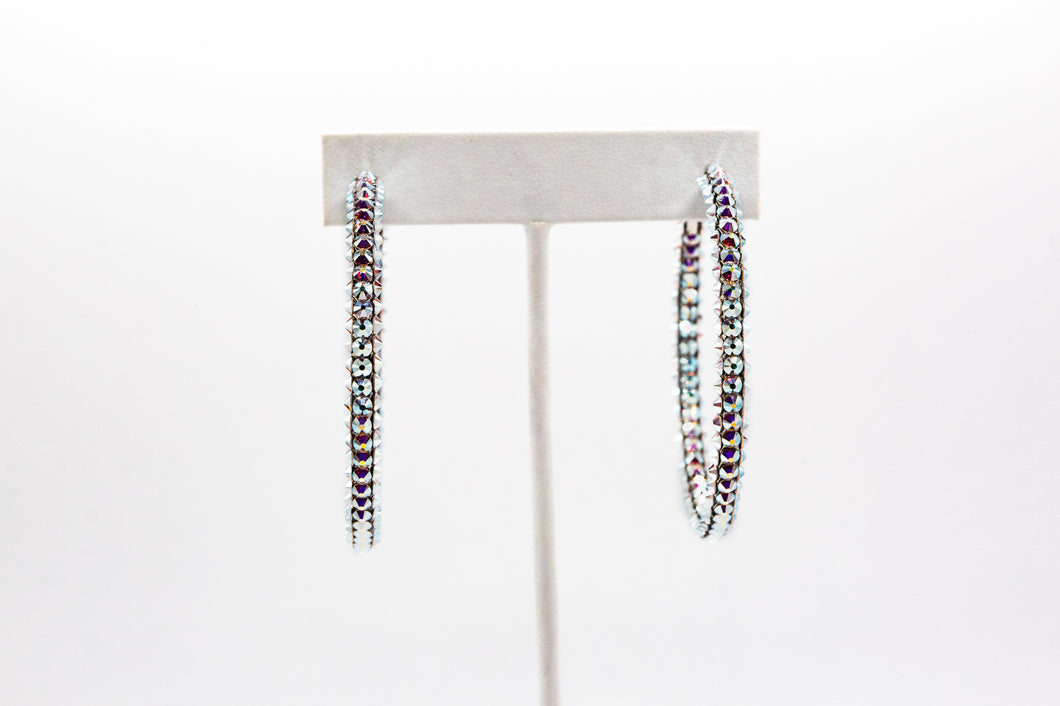 Swarovski Crystals Hoop Earring