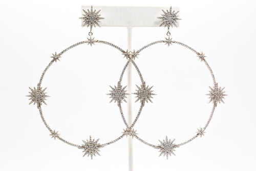 Starburst Hoop Earring
