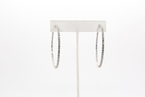 Swarvoski Crystal Hoops Earring